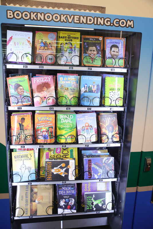 Book Vending Machine at Pleasant Run Elementary