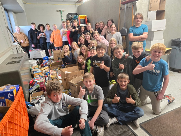 Homeroom classes helping out