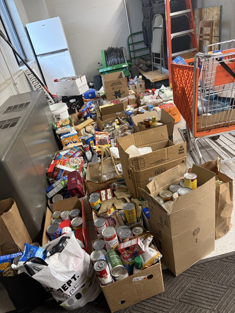 2,250 pounds of food donated! 