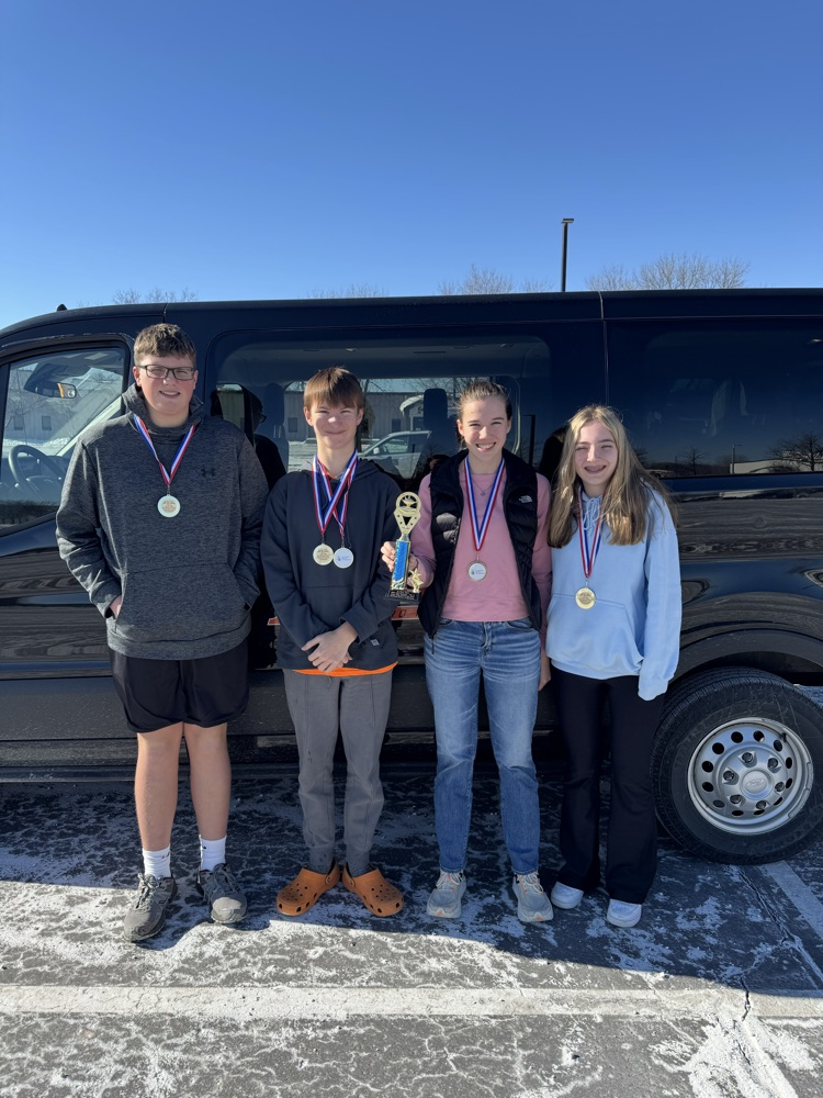 Collin Klaehn, Kieran Dixon, Eliza Cullen, and McKenna Bunke