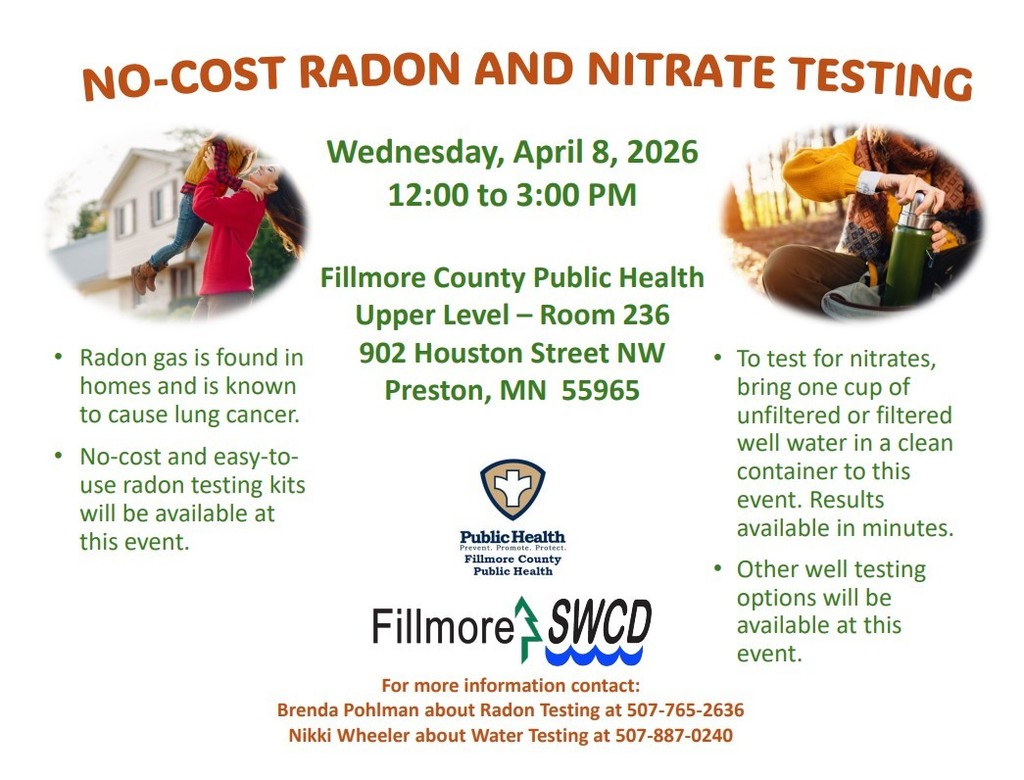 Radon and Nitrate Testing Flyer