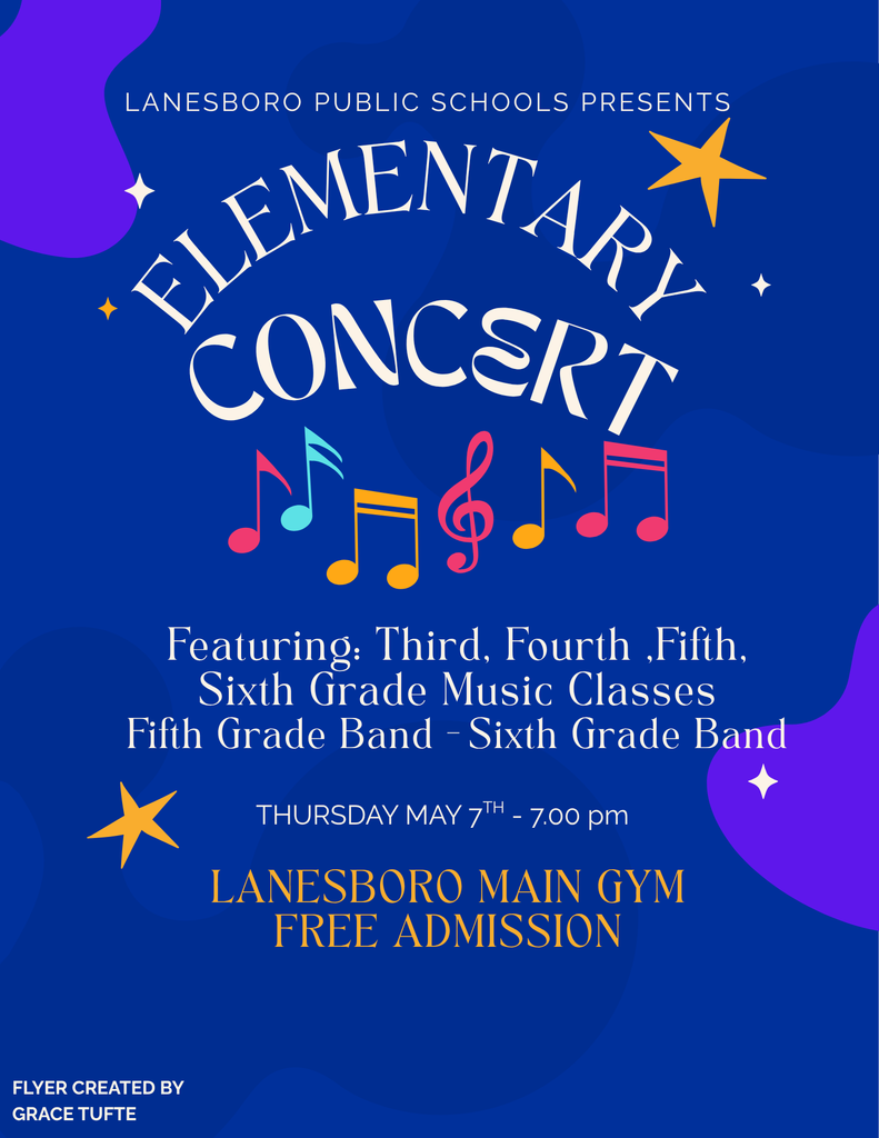 elementary concert flyer