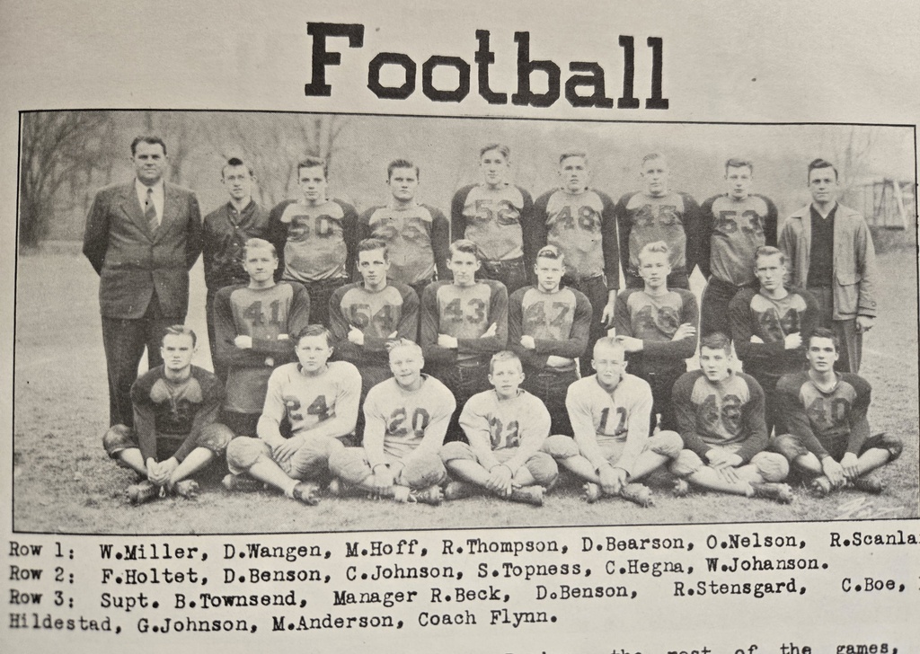 1945 Football Team Photo