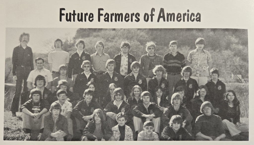 1976 Future Farmers of America Yearbook Photo