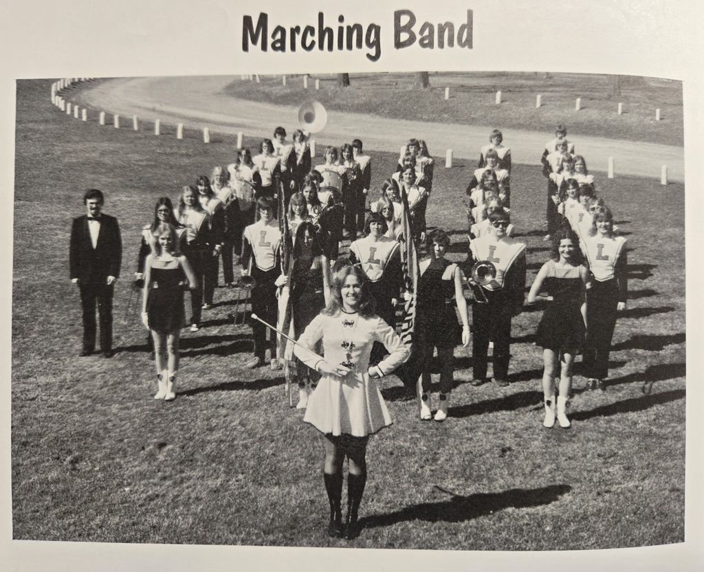 1976 Marching Band Yearbook Photo