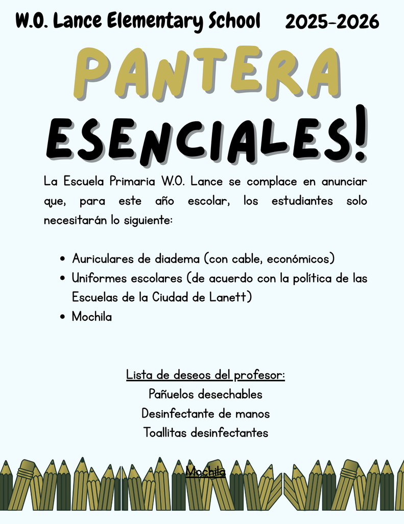 supplies spanish