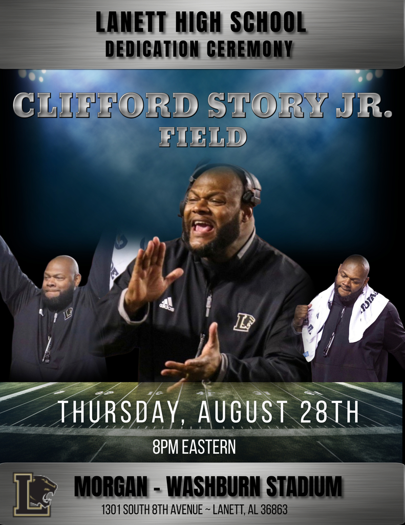 Football field dedication ceremony flyer