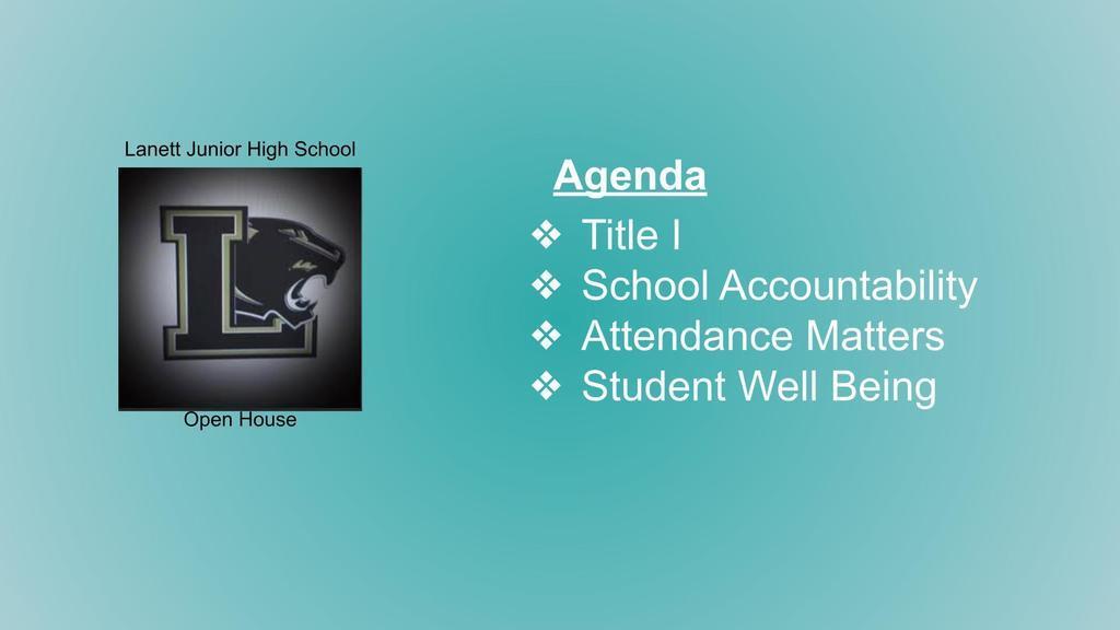Open House Agenda
