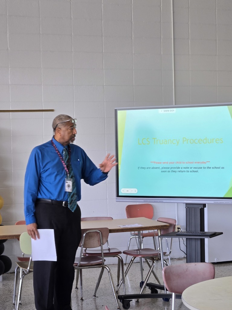 Mr. Brasfield  presenting Attendance Matters 