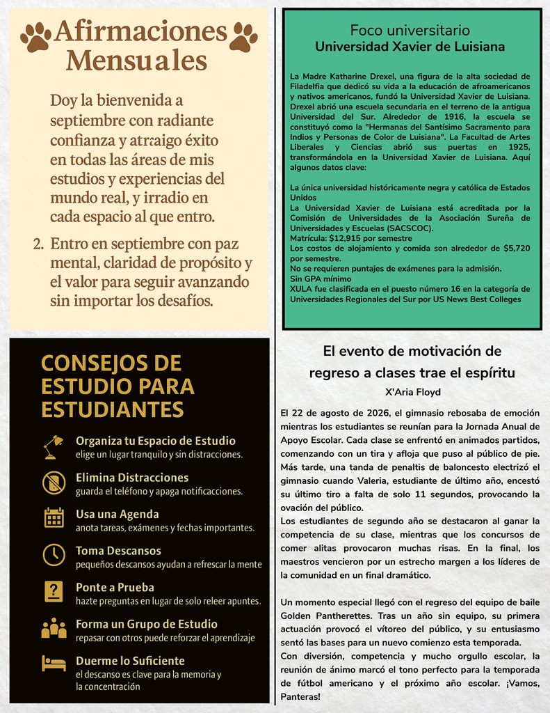 Página 3 del boletín de septiembre