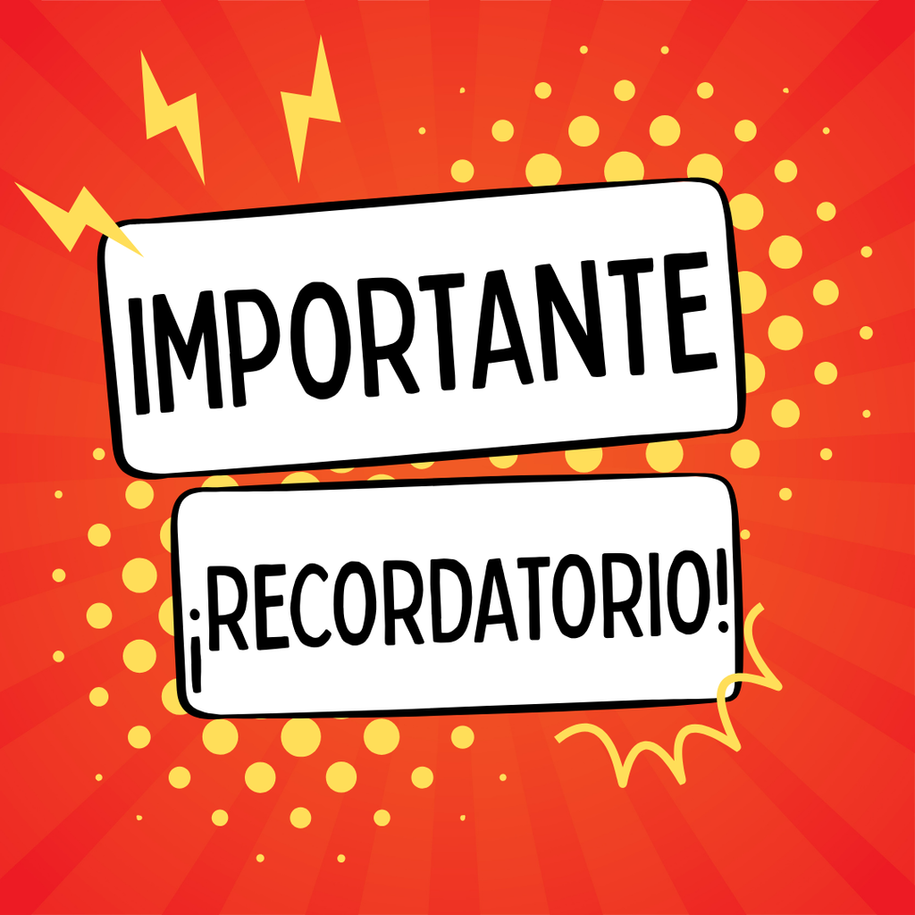 Importante Recordatorio!