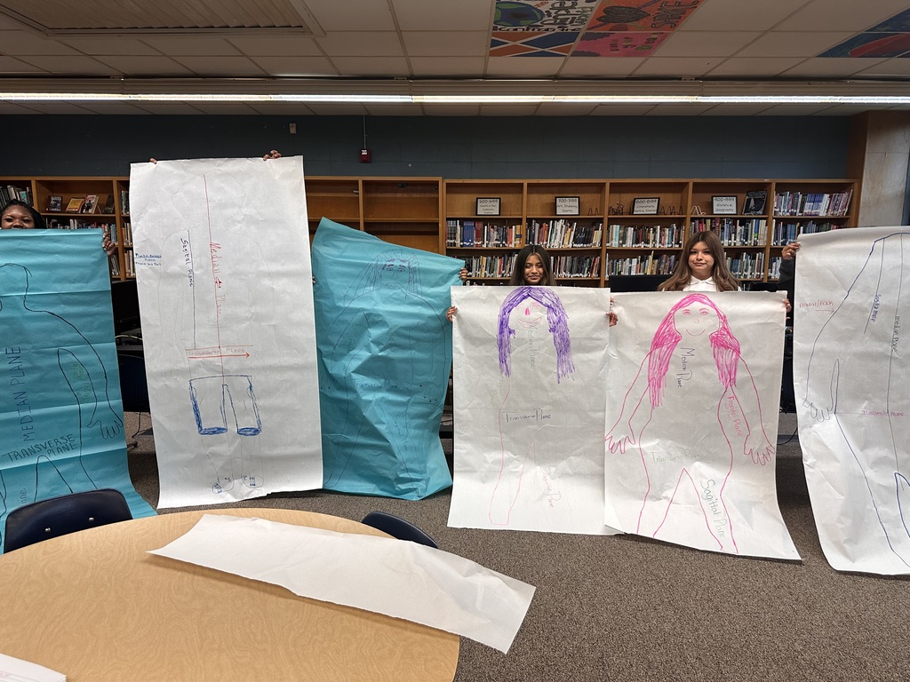 The Human Body Functions & Structures class took their learning beyond the classroom and into the library last week! 🏃‍♂️➡️📖  They were diving into anatomical planes ✍️🫀 and needed some extra space to stretch out and explore the concepts hands-on.