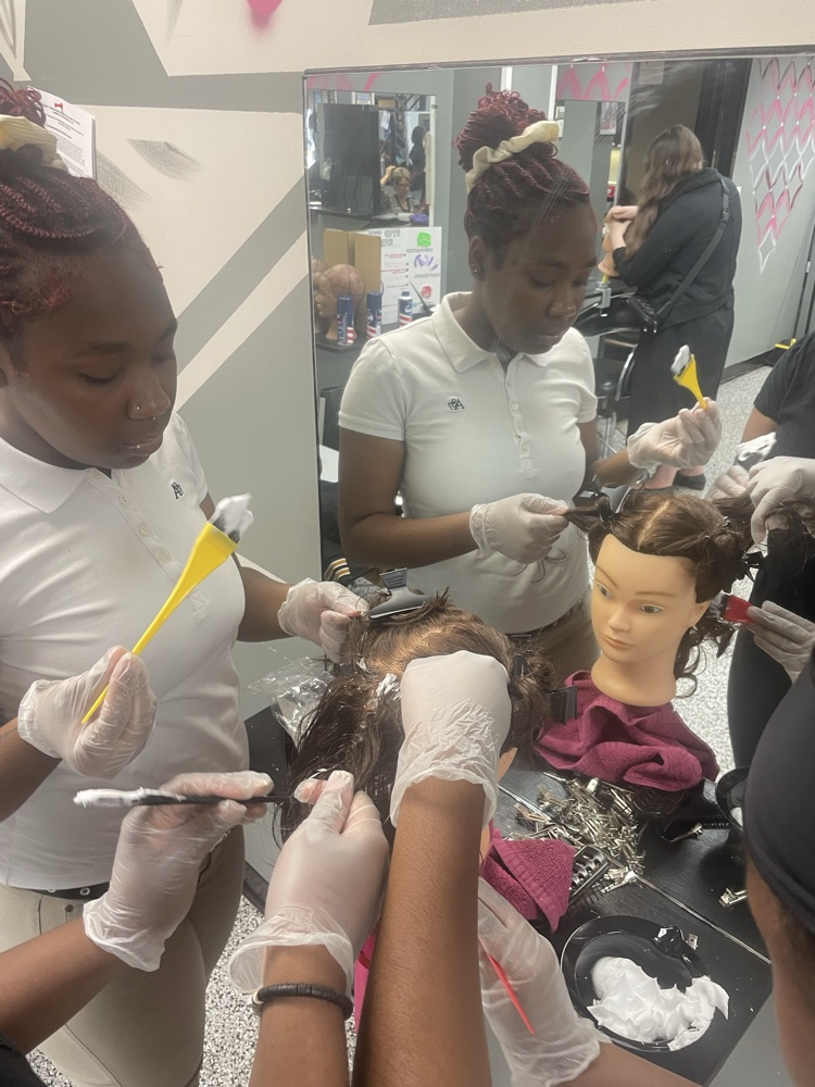 RiverTown visit - Our students had an amazing opportunity to visit Rivertown School of Beauty and Barbering in Columbus, GA! During the field trip, they learned about the many career paths available in cosmetology and barbering, watched live demonstrations from industry professionals, and gained valuable insight into the skills and training needed to succeed in the beauty industry. It was an inspiring, hands-on experience that encouraged students to think about their futures and explore their passions!