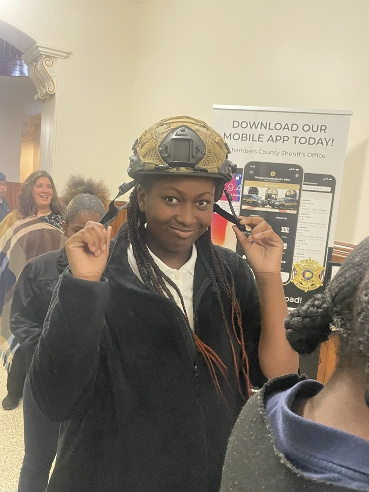 Students touring Chambers County Courthouse and Jail.