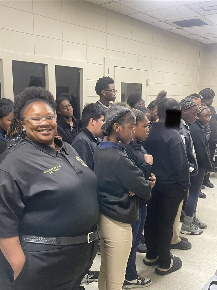 Students touring Chambers County Courthouse and Jail.