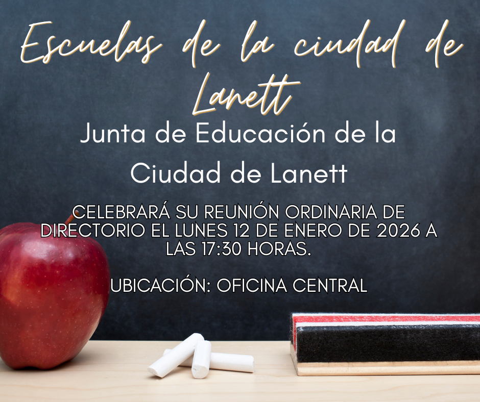 Lanett City Schools Lanett City Board of Education will hold its regular board meeting on Monday, January 12, 2026 at 5:30 PM Location: Central Office