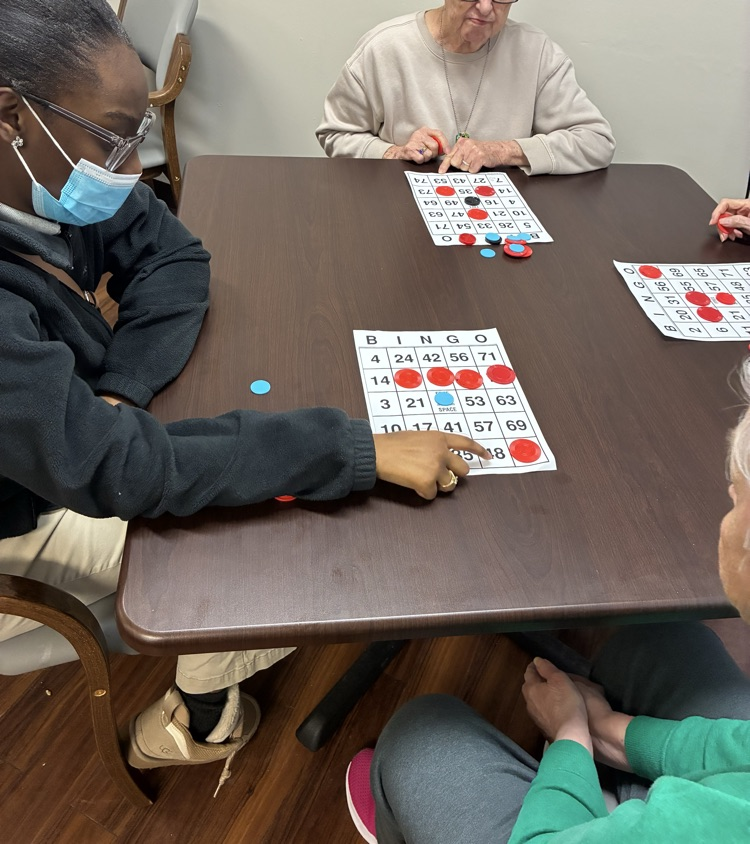 Beta Club and HOSA students visited our local nursing home, practicing communication, teamwork, and professionalism.