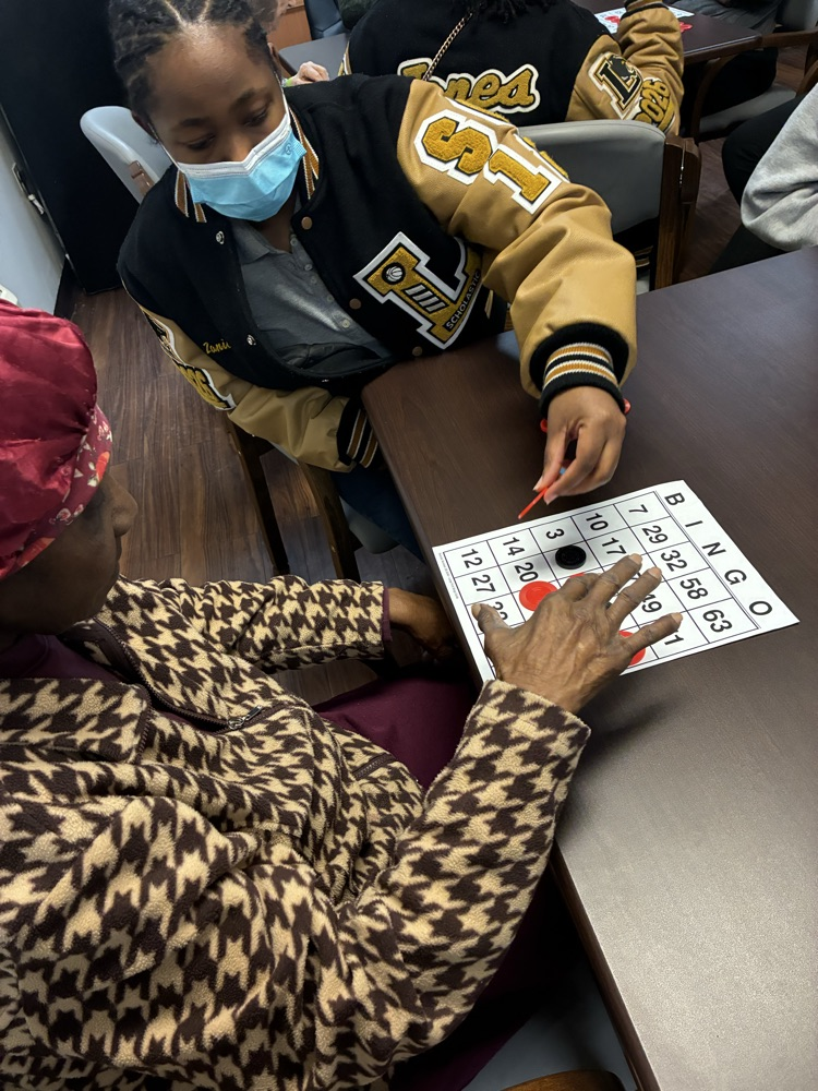 Beta Club and HOSA students visited our local nursing home, practicing communication, teamwork, and professionalism.