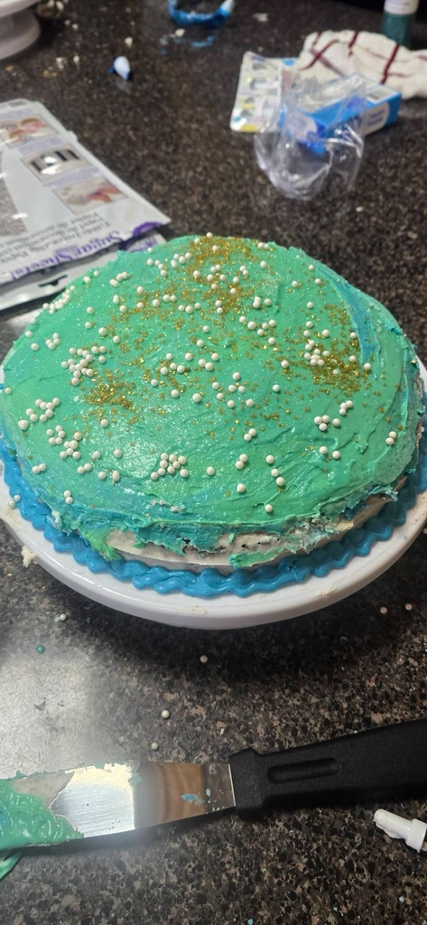 Students showed creativity, teamwork, and presentation while designing their cakes.