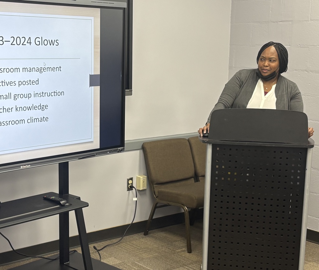 Ms. Dudley presenting