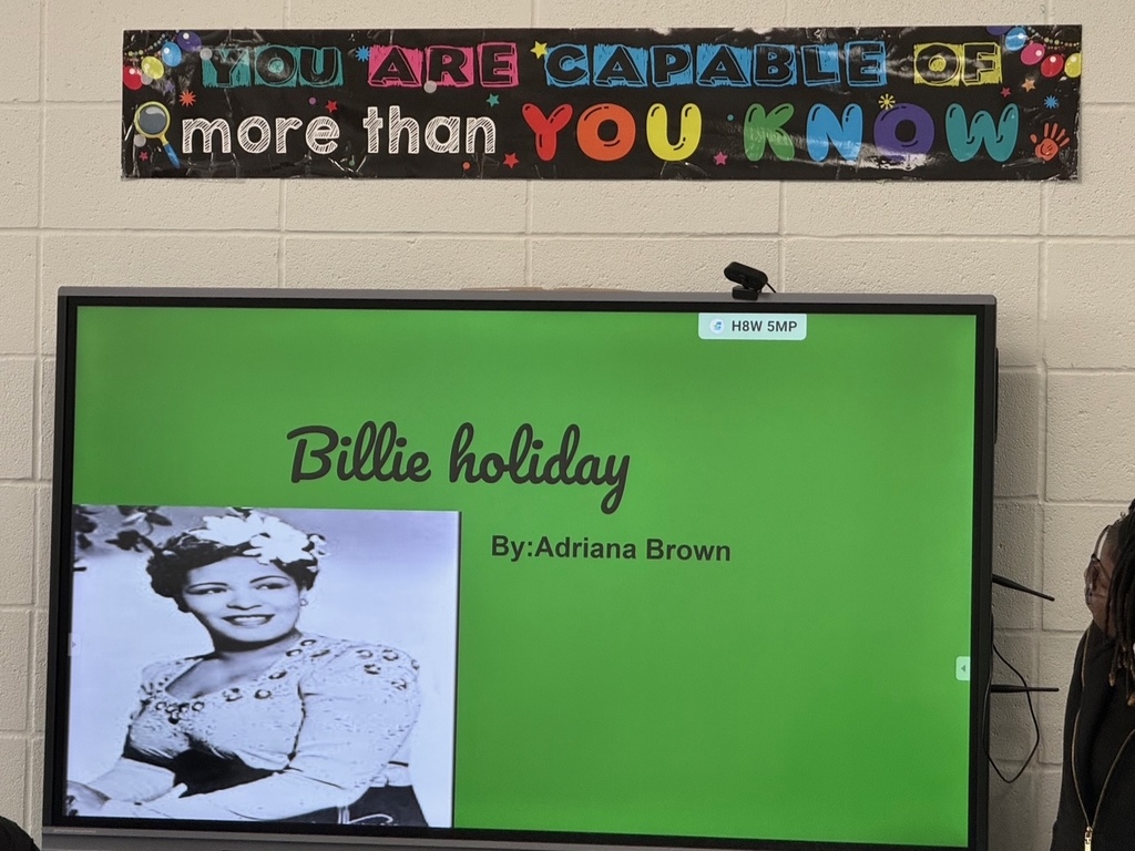 Black History at LJH. Student presents