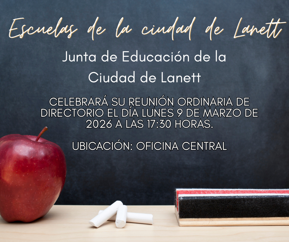 Lanett City Schools Lanett City Board of Education will hold its regular board meeting on Monday, March 9, 2026 at 5:30PM Location: Central Office