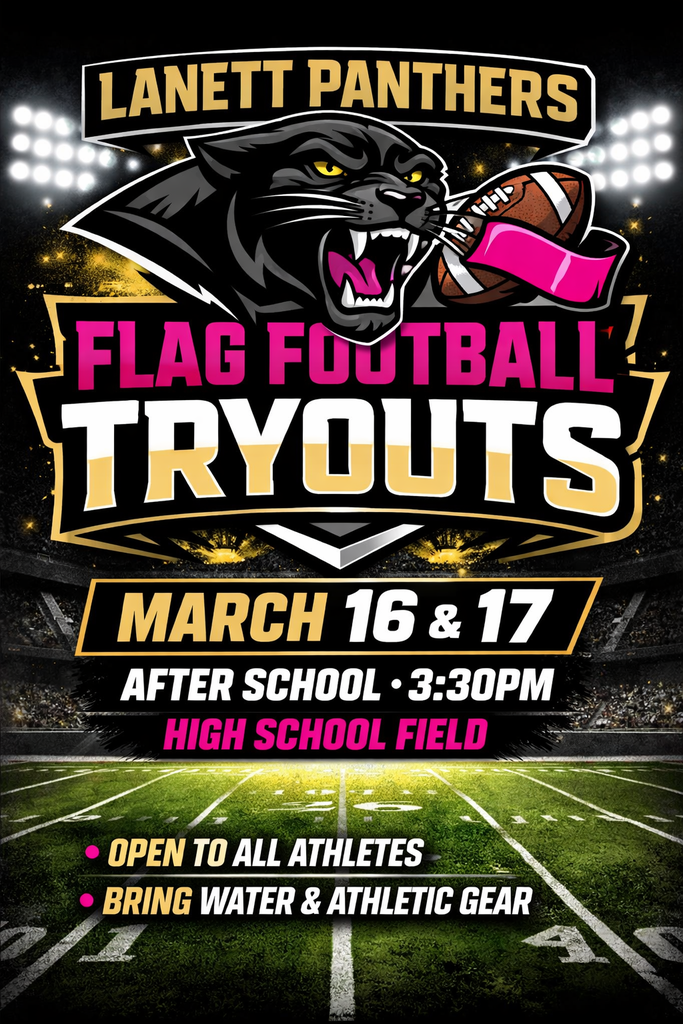 flag football tryouts march 16th and 17th