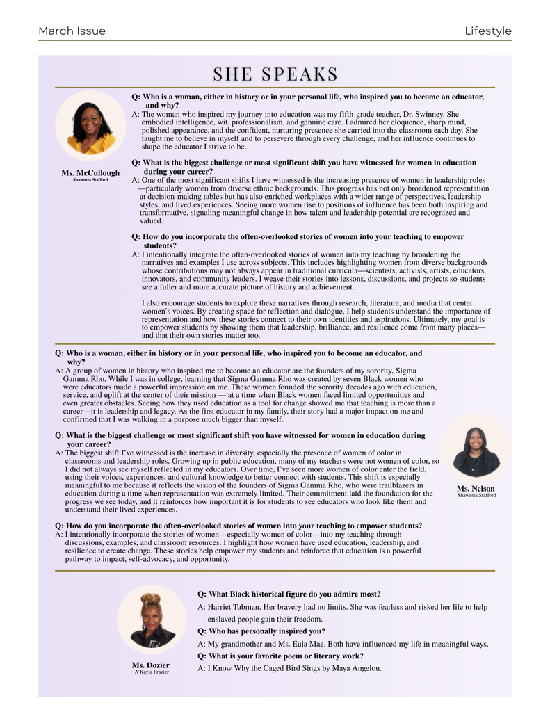 Panther Pride She Speaks