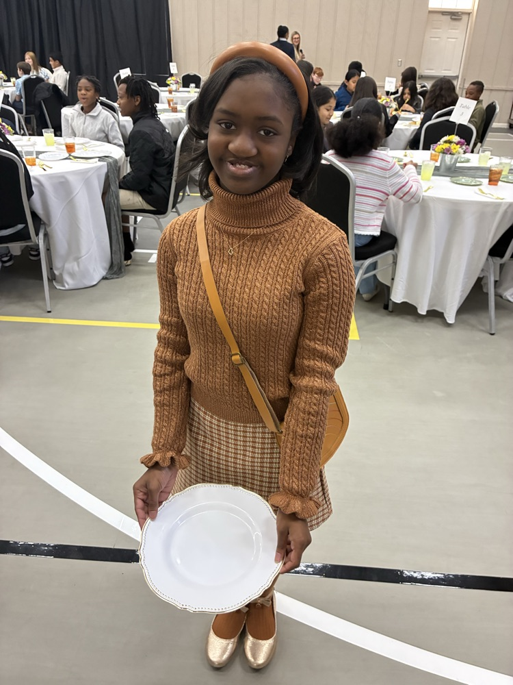 Our 5th graders attended an Etiquette Luncheon 