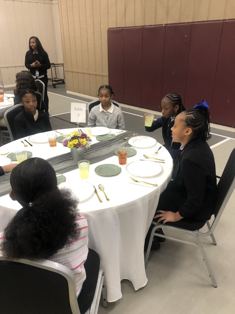 Our 5th graders attended an Etiquette Luncheon 
