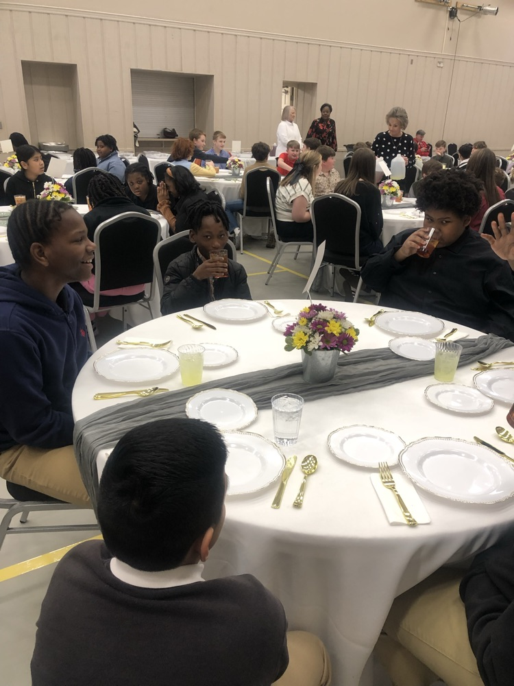 Our 5th graders attended an Etiquette Luncheon 