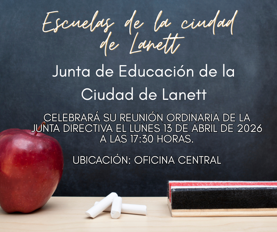 Lanett City Schools Lanett City Board of Education will hold its regular board meeting on Monday, April 13, 2026 at 5:30 PM Location: Central Office