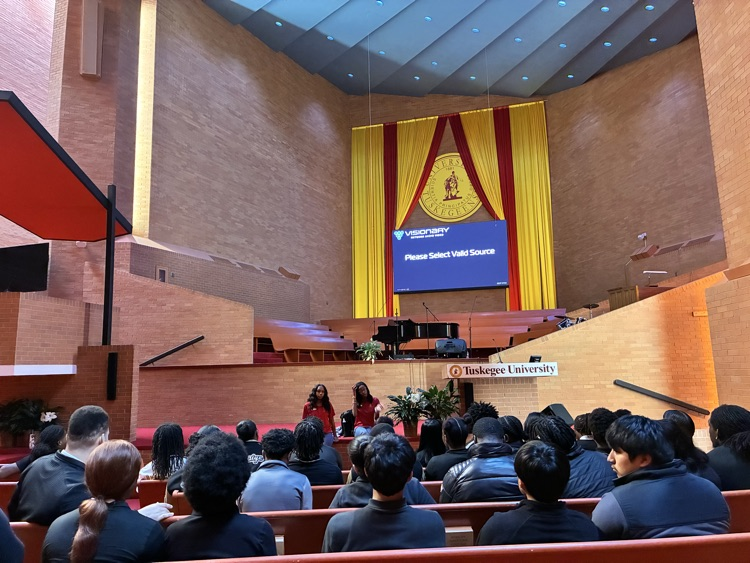 Our seniors visited Tuskegee University, where they first toured the campus with outstanding student ambassadors who were welcoming, knowledgeable, and proud to share the university’s history.