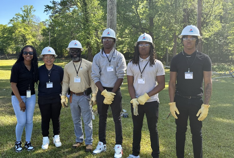 4 of our senior students had the opportunity to attend Lineman Day in Phenix City, hosted by Alabama Power.  