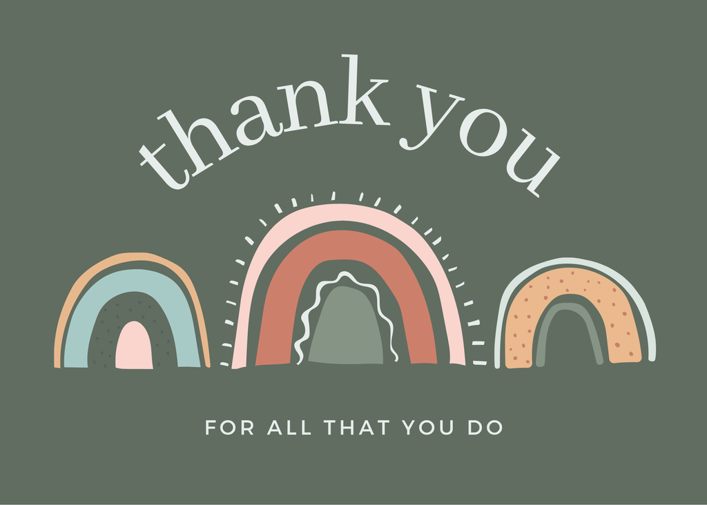 Thank you for all that you do. 