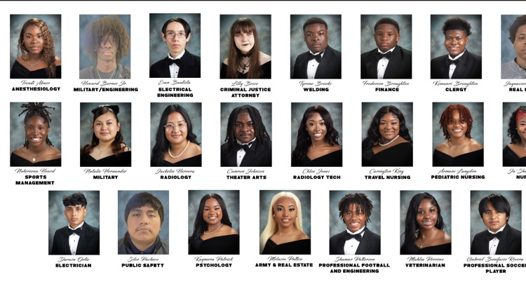 Every picture tells a story of ambition, determination, and future success. 🎓 Our seniors are stepping into their purpose with confidence, and we are proud to celebrate their journey as they turn dreams into reality! ✨ #CTE #SeniorWall #BrightFutures