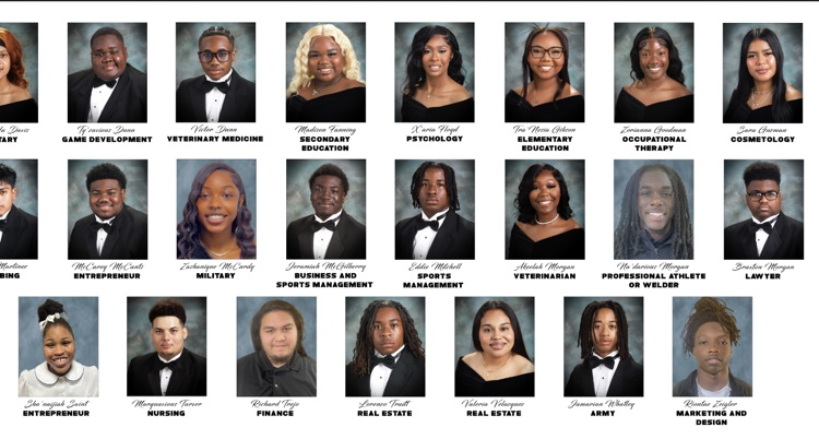 Every picture tells a story of ambition, determination, and future success. 🎓 Our seniors are stepping into their purpose with confidence, and we are proud to celebrate their journey as they turn dreams into reality! ✨ #CTE #SeniorWall #BrightFutures