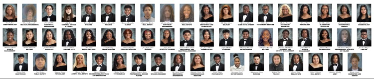 Every picture tells a story of ambition, determination, and future success. 🎓 Our seniors are stepping into their purpose with confidence, and we are proud to celebrate their journey as they turn dreams into reality! ✨ #CTE #SeniorWall #BrightFutures