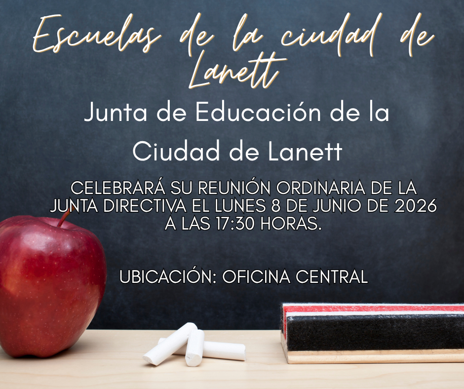 Lanett City Schools Lanett City Board of Education will hold its regular board meeting on Monday, June 8, 2026 at 5:30 PM  Location: Central Office