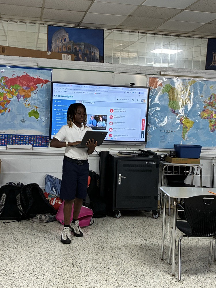 students taking Kuder assessments
