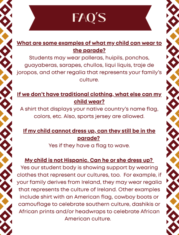 🌎❤️💛 Celebrating Hispanic Heritage Month at W.O. Lance Elementary! 💛❤️🌎  We are excited to celebrate the rich cultures, traditions, and contributions of Hispanic and Latino communities! 🎉  On October 15, our Panthers will celebrate with a Hispanic Heritage School Parade as we honor cultural pride, embrace diversity, and appreciate the traditions that make our world so special. 💃🏽🎶  📣 Check out the flyers below for more information!