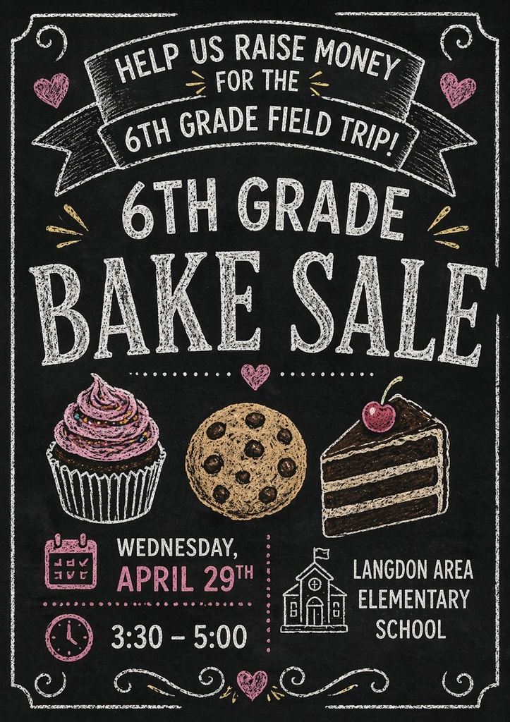 bake sale flyer