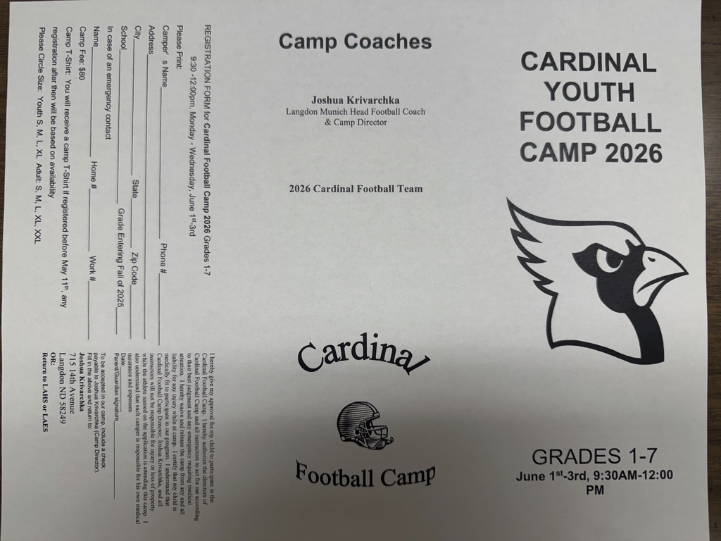 Football Camp Form