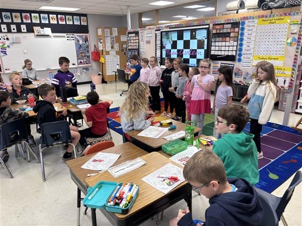 kids in a classroom 