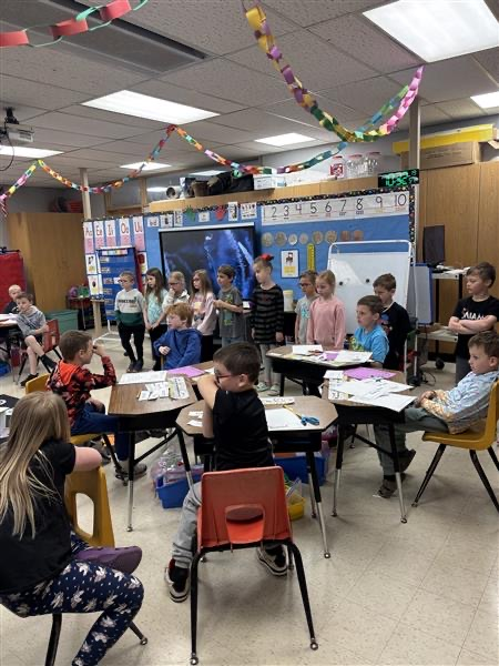 kids in a classroom 