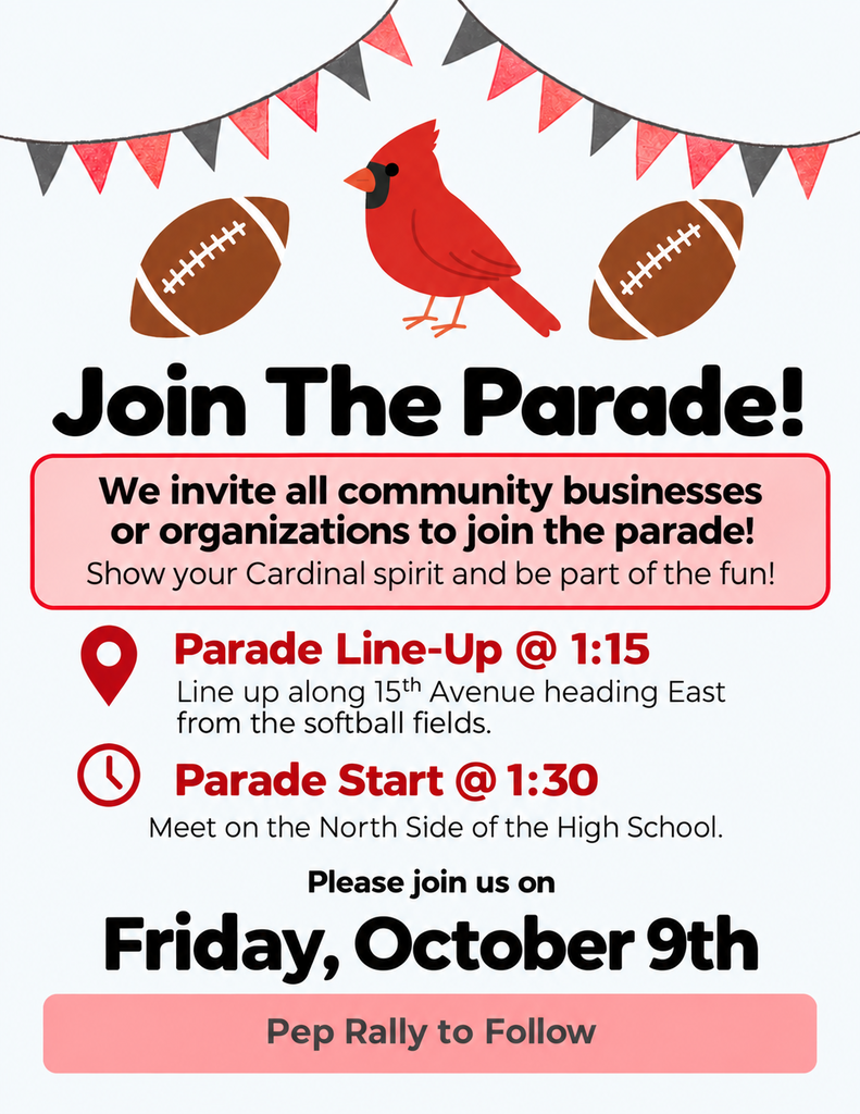 invitation to join the homecoming parade