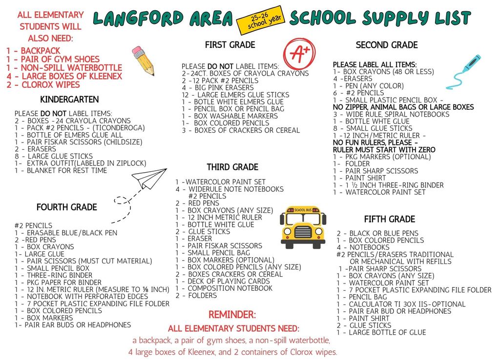 supply list