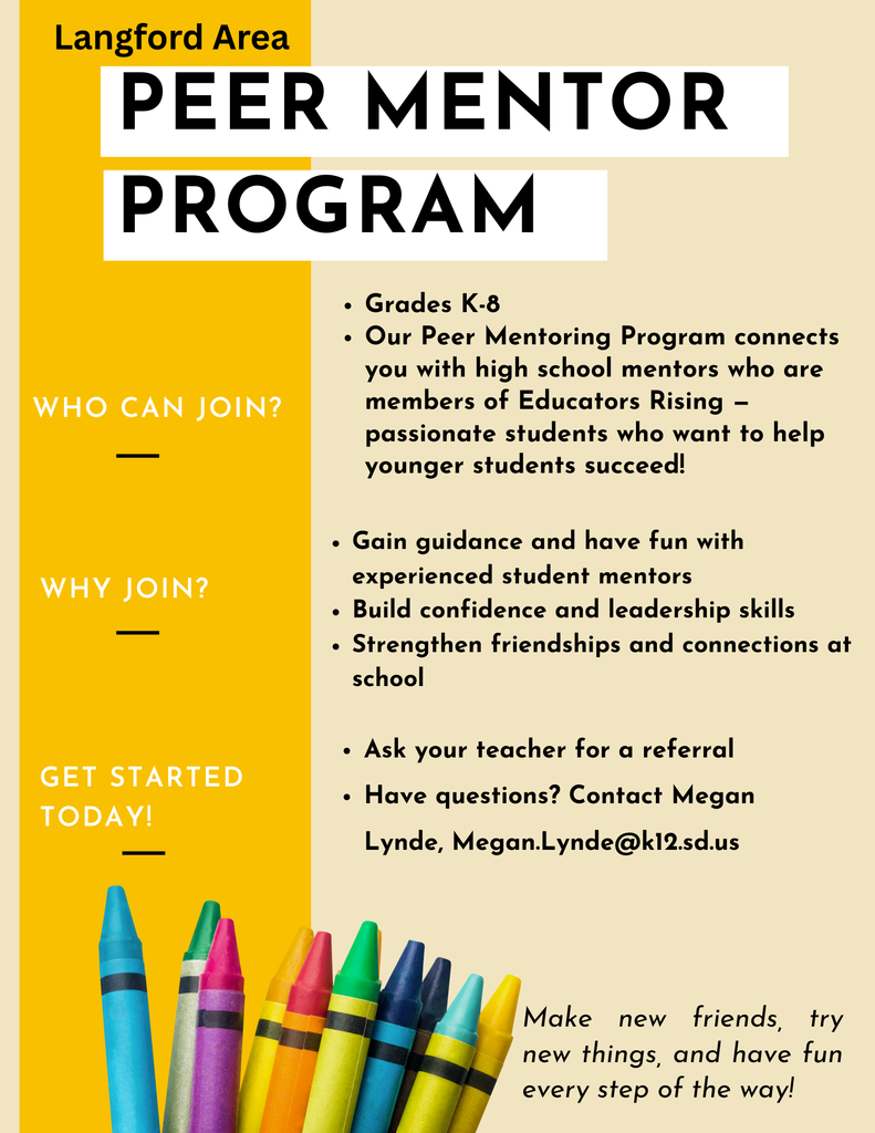Mentor Program Flyer