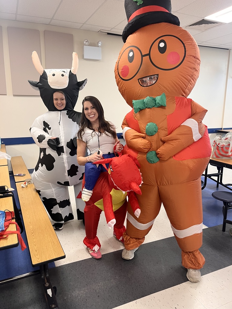 cow, racer and gingerbread man