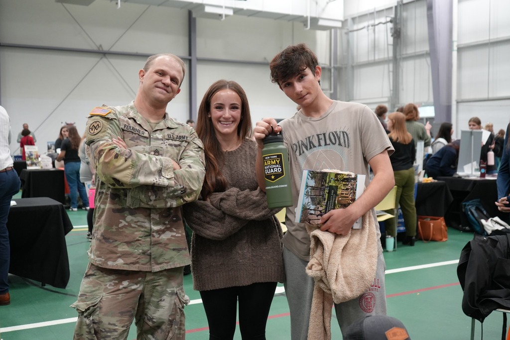 group of students at TC3 college fair